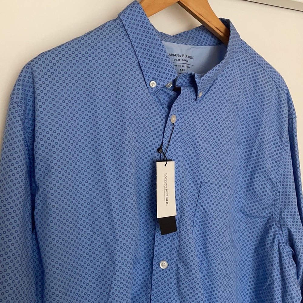 NWT Banana Republic Luxe Poplin Button-down Shirt